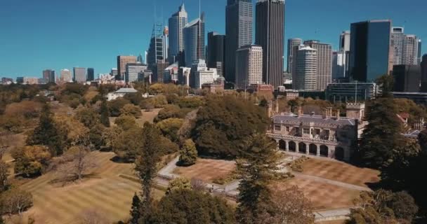 Sydney Austrálie Května 2018 Letecký Krajina Sydney Centrální Obchodní Kolem — Stock video