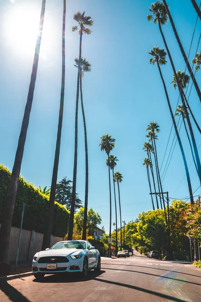 June 2018 Los Angeles Usa Car Parked Side Street Hollywood — Stock Photo, Image