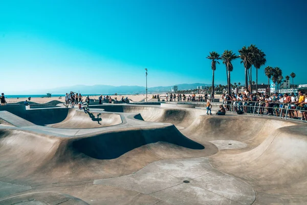 Junio 2018 Los Ángeles Estados Unidos Parque Skate Playa Venecia —  Fotos de Stock