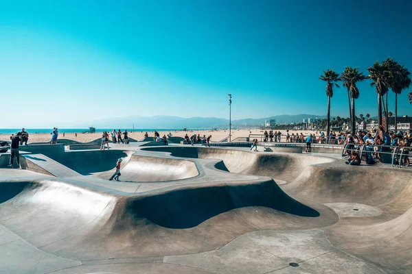 June 2018 Los Angeles Usa Venice Beach Skate Park Ocean — Stock Photo, Image