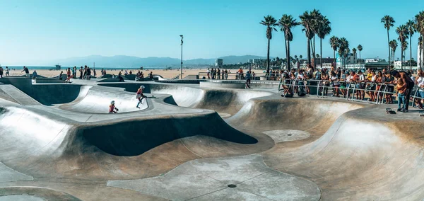 June 2018 Los Angeles Usa Venice Beach Skate Park Ocean — Stock Photo, Image