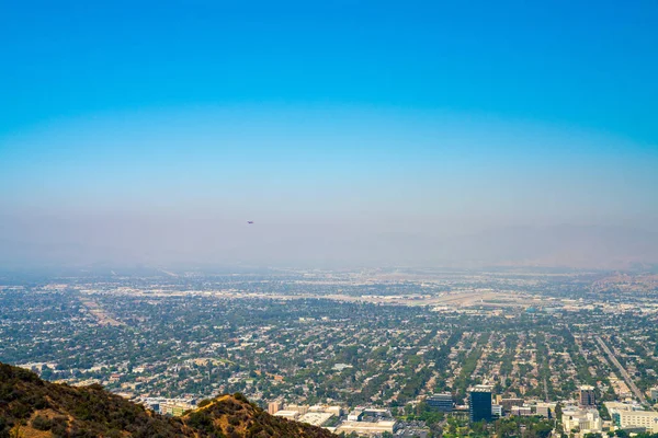 Εναέρια Άποψη Από Την Πόλη Του Λος Άντζελες Από Hollywood — Φωτογραφία Αρχείου