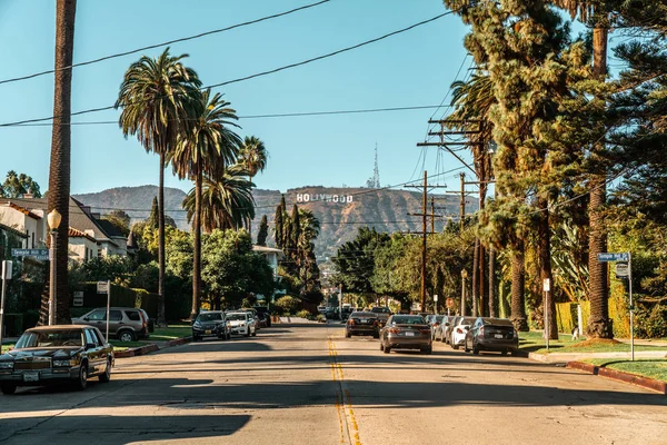 Junio 2018 Hollywood Estados Unidos Hermosa Vista Del Cartel Hollywood — Foto de Stock