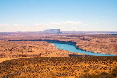 Arizona devlet ortasında güzel lake Powell manzara.