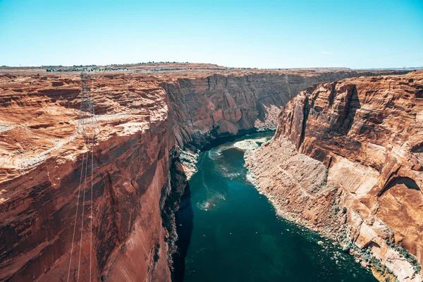 Beautiful Colorado River from Glen Canyon Dam in Grand Canyon