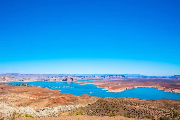 Piękny Widok Jezioro Powell Środku Stanu Arizona — Zdjęcie stockowe