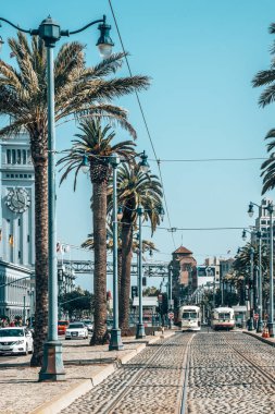 10 Mayıs 2018. San Francisco, Amerika Birleşik Devletleri. San Francisco ünlü klasik tramvay.