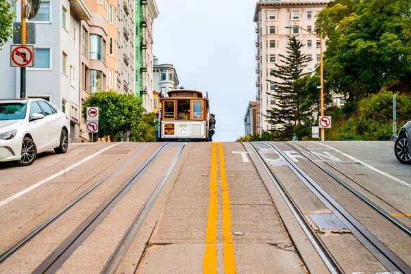 San Francisco Usa Juli 2018 Traditionelle Klassische Seilbahn San Francisco — Stockfoto