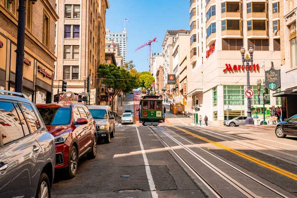 San Francisco Usa July 2018 Traditional Classic Cable Car San — Stock Photo, Image