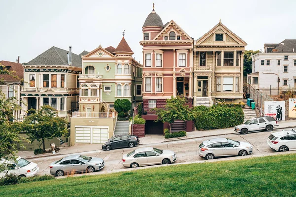San Francisco Amerika Birleşik Devletleri Temmuz 2018 Boyalı Bayanlar Evler — Stok fotoğraf