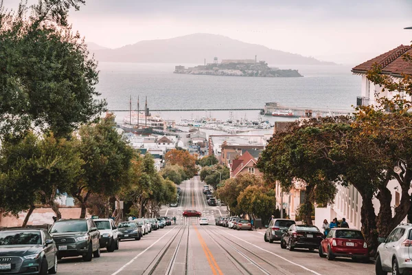 Settembre 2018 San Francisco Stati Uniti Incredibile Vista Sulla Strada — Foto Stock