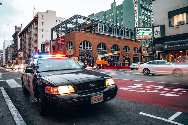 San Francisco Usa Oktober 2018 Gammal Klassisk Amerikansk Polisbil San — Stockfoto