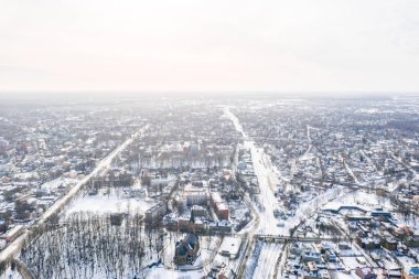 Riga güzel kış. Sovyet ordusunda Agenskalns için zafer memorial yakınındaki görüntülemek.