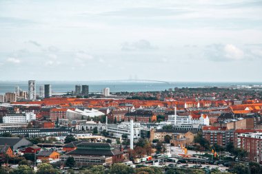 Yukarıdan Hava Kopenhag görünümü.