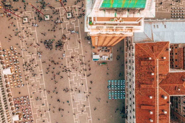 Прекрасный Вид Воздуха Площадь Сан Марко Венеции Италия — стоковое фото