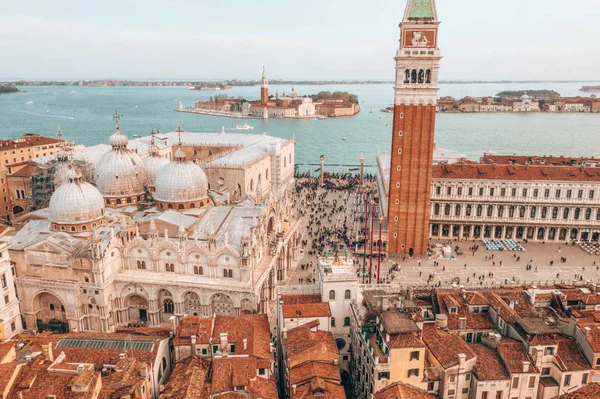 Veduta Aerea Piazza San Marco Venezia — Foto Stock