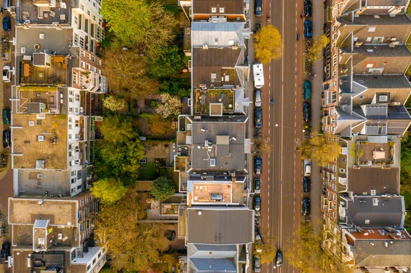 Vista Aérea Ámsterdam Hermoso Panorama Ciudad —  Fotos de Stock