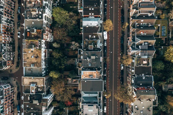 Вид Воздуха Амстердам Красивая Панорама Города — стоковое фото