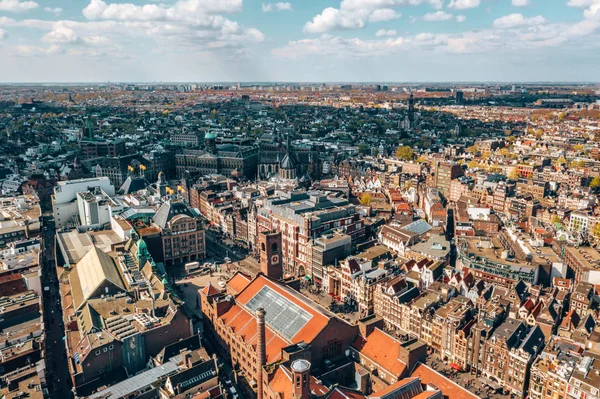 Vista Aérea Ámsterdam Hermoso Panorama Ciudad —  Fotos de Stock