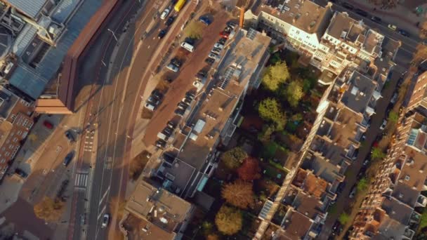 Amsterdam Üzerinde Inanılmaz Hava Görünümü — Stok video