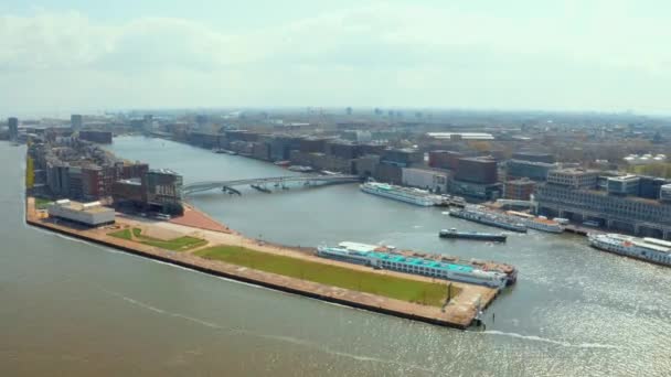 Vue aérienne imprenable sur Amsterdam .