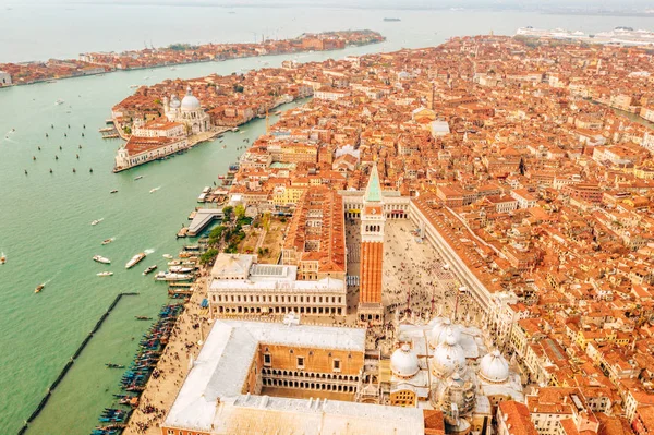 Luftaufnahme Des Markusplatzes Venedig Italien — Stockfoto