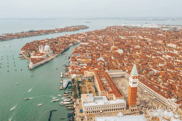 Vista Aérea Praça São Marcos Veneza Itália — Fotografia de Stock