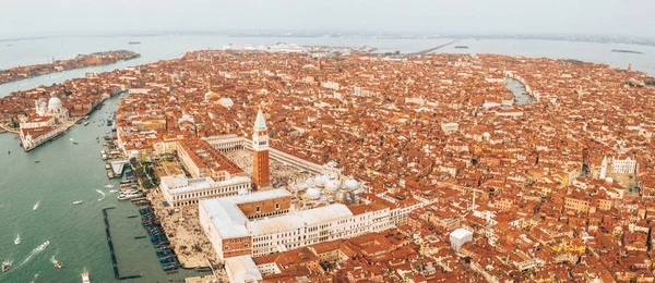 Luftaufnahme Des Markusplatzes Venedig Italien — Stockfoto