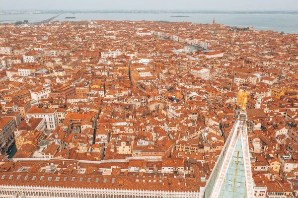 Bellissima Venezia Vista Dall Alto Tetti Arancioni Architettura Classica — Foto Stock