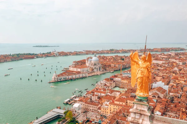 Bellissima Vista Venezia Dalla Cima Della Torre San Marco Angelo — Foto Stock