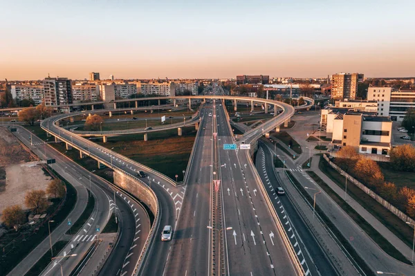 Riga Letonia Abril 2019 Entrada Del Puente Sur Nuevo Centro — Foto de Stock