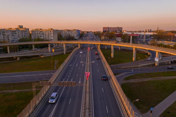 Ryga Łotwa Kwietnia 2019 Południowy Most Wejściowy Nowego Centrum Handlowego — Zdjęcie stockowe