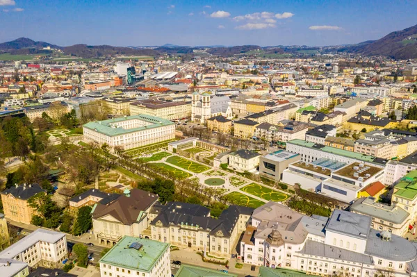 Мая 2019 Года Зальцбург Австрия Вид Воздуха Знаменитые Сады Мирабель — стоковое фото