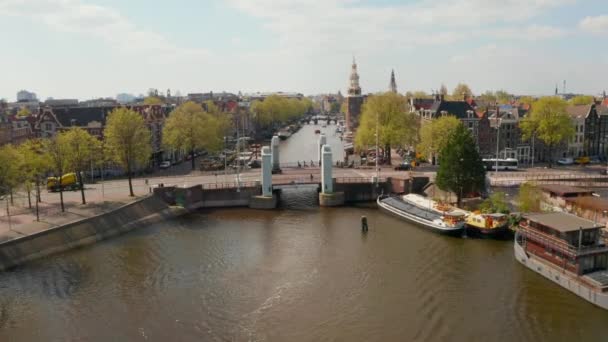 Amsterdam Üzerinde Inanılmaz Hava Görünümü — Stok video