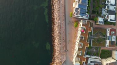 Malmö, İsveç'teki Vastra Hamnen'in (Batı Limanı) güzel manzarası