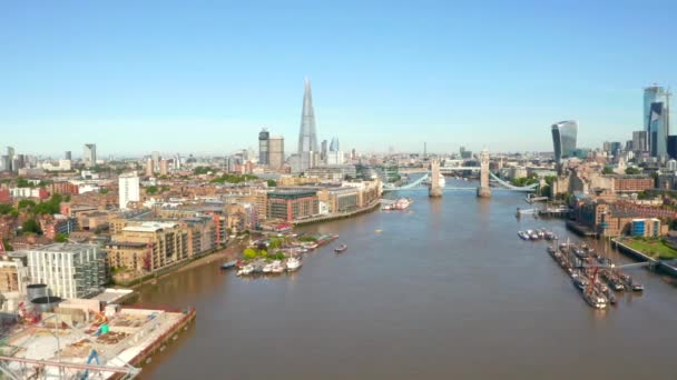 Tower Bridge Londra Regno Unito Apertura Ponte Levatoio Uno Dei — Video Stock