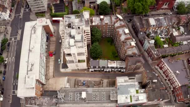 Londra Nın Havadan Panoramik Şehir Manzarası Thames Nehri Manzarası Ngiltere — Stok video