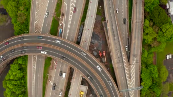 베라자노 내로우스 브리지 미국의 고속도로 시스템 인터체인지 — 비디오