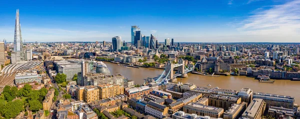 Θέα Λονδίνο Τον Ποταμό Τάμεση Κοντά Στη Γέφυρα Πύργου Την — Φωτογραφία Αρχείου