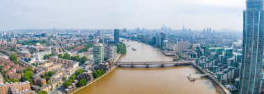 Londra şehrinin havadan görünüşü, Birleşik Krallık.