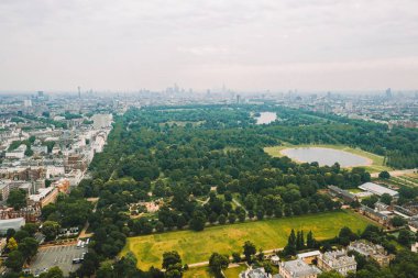 Londra 'da Hyde Park güzel havadan görünümü, Ingiltere.