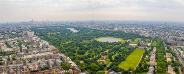 Londra 'da Hyde Park güzel havadan görünümü, Ingiltere.