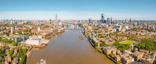 Aerial View City London United Kingdom — стоковое фото
