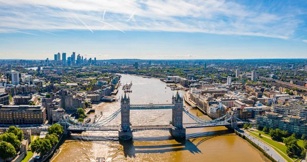 Vue Tower Bridge Depuis Haut Tamise Londres Royaume Uni — Photo