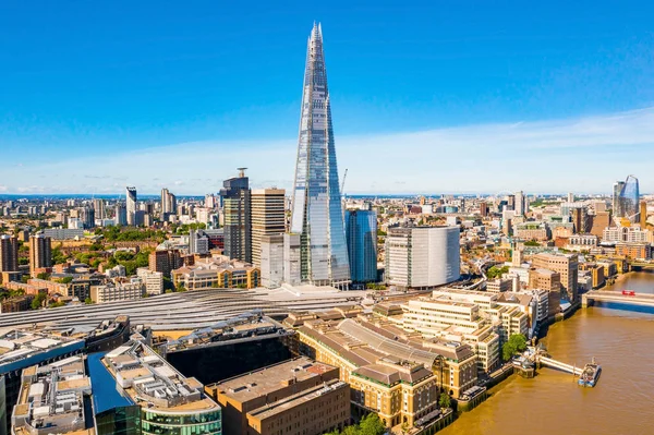 Bela Cidade Londres Vista Panorâmica Cima Arranha Céus Distrito Londres — Fotografia de Stock