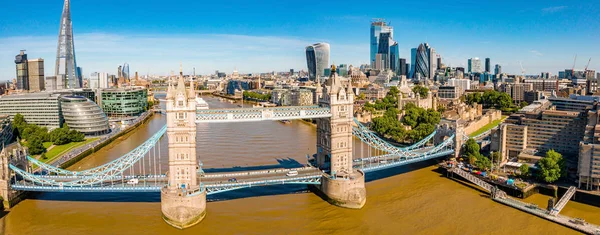 Vue Tower Bridge Depuis Haut Tamise Londres Royaume Uni — Photo