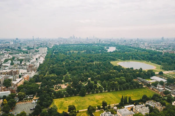 Londra 'da Hyde Park güzel havadan görünümü, Ingiltere.