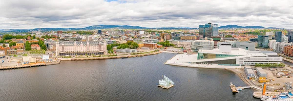 Mooie Luchtfoto Van Het Opera Gebouw Kopenhagen Denemarken — Stockfoto