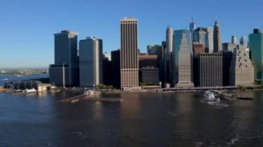 New York şehir silüetinin havadan görünümü, Manhattan