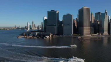 New York şehir silüetinin havadan görünümü, Manhattan